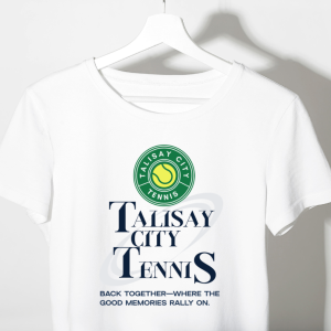 Talisay City Tennis – Active Dry Tee (White)